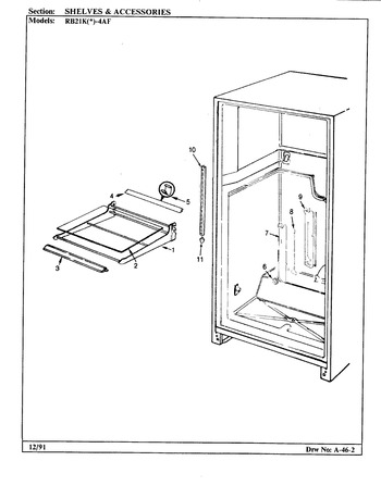 Diagram for RB21KN4AF (BOM: BG76B)