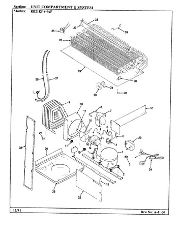 Diagram for RB21KN4AF (BOM: BG76B)