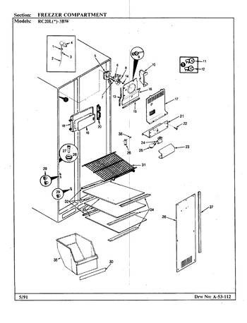 Diagram for RC20LA-3BW (BOM: BS08A)