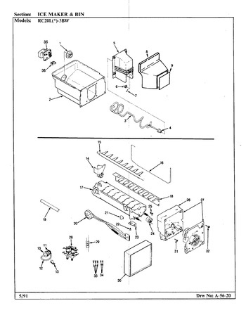 Diagram for RC20LA-3BW (BOM: BS08A)