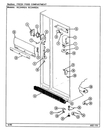 Diagram for RC244RDA (BOM: DS84B)