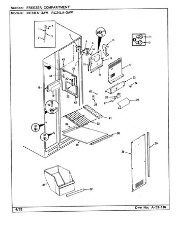 Diagram for RC24LN-3AW (BOM: CS81A)