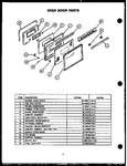 Diagram for 04 - Oven Door Parts