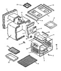 Diagram for 05 - Main Top And Oven Assy