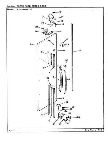 Diagram for RSW2400AAW (BOM: CM81A)