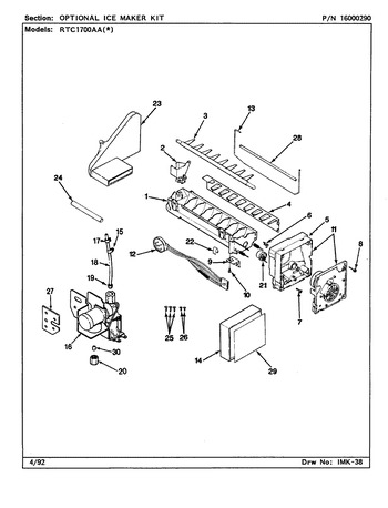 Diagram for RTC1700AAW (BOM: CH26A)