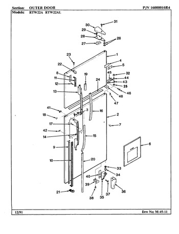 Diagram for RTW22AL (BOM: 9E22A)