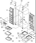 Diagram for 11 - Ref/fz Shelves, Lights, And Hinges