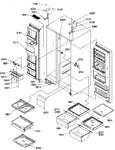 Diagram for 13 - Refrig/fz Shelves, Lights, & Hinges