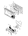 Diagram for 04 - Oven Door And Backguard Assy