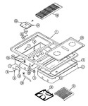 Diagram for 10 - Main Top (wht)