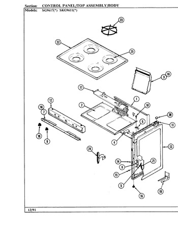 Diagram for SKG9611W540R