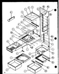 Diagram for 14 - Ref Shelving And Drawers