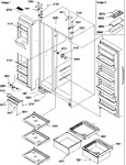 Diagram for 11 - Ref/fz Shelves, Lights, And Hinges