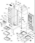 Diagram for 12 - Ref/fz Shelves, Lights, And Hinges