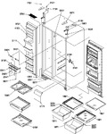 Diagram for 12 - Ref/fz Shelves, Lights, And Hinges