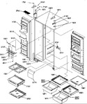 Diagram for 12 - Ref/fz Shelves, Lights, And Hinges