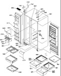 Diagram for 12 - Ref/fz Shelves, Lights, And Hinges