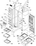 Diagram for 12 - Ref/fz Shelves, Lights, And Hinges