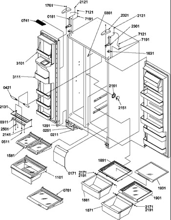 Diagram for SRDE520SBW (BOM: P1183104W W)