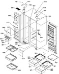 Diagram for 12 - Ref/fz Shelves,lights And Hinges