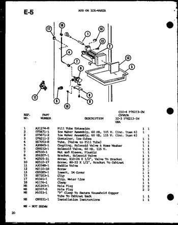 Diagram for TM20G (BOM: P7553504W)