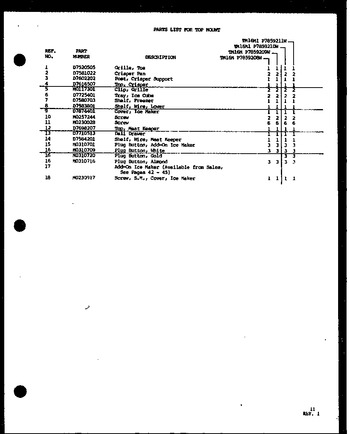 Diagram for TM16M1 (BOM: P7859211W)