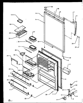 Diagram for TS18RBW (BOM: P1158407W W)