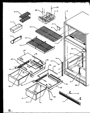 Diagram for TS18RBW (BOM: P1158407W W)