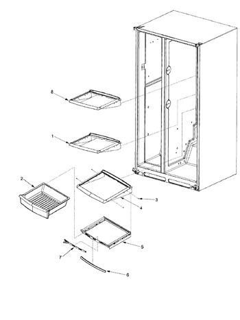 Diagram for XRSR665BW (BOM: PXRSR665BW0)