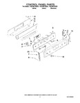 Diagram for 02 - Control Panel Parts