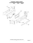 Diagram for 02 - Control Panel Parts