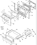 Diagram for 05 - Oven Door & Storage Drawer