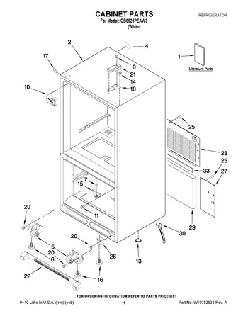 Diagram for GB6525PEAW3