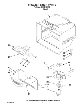 Diagram for GB6525PEAW3