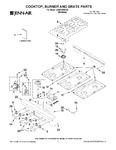 Diagram for 01 - Cooktop, Burner And Grate Parts