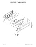 Diagram for 02 - Control Panel Parts