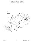 Diagram for 01 - Control Panel Parts