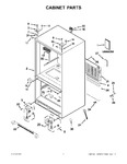 Diagram for 01 - Cabinet Parts