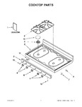 Diagram for 01 - Cooktop Parts