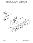 Diagram for 02 - Control Panel And Latch Parts