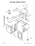 Diagram for 01 - Top And Cabinet Parts