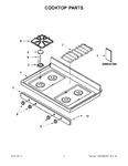 Diagram for 01 - Cooktop Parts