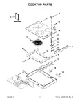 Diagram for 01 - Cooktop Parts