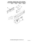 Diagram for 02 - Control Panel And Latch Parts