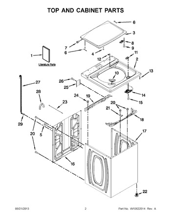 Diagram for MVWC200BW0