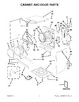 Diagram for 01 - Cabinet And Door Parts