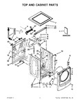 Diagram for 01 - Top And Cabinet Parts