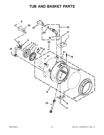 Diagram for NFW5700BW0