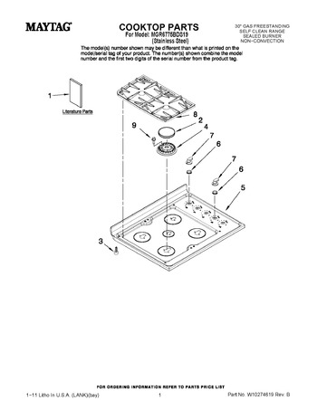 Diagram for MGR6775BDS19